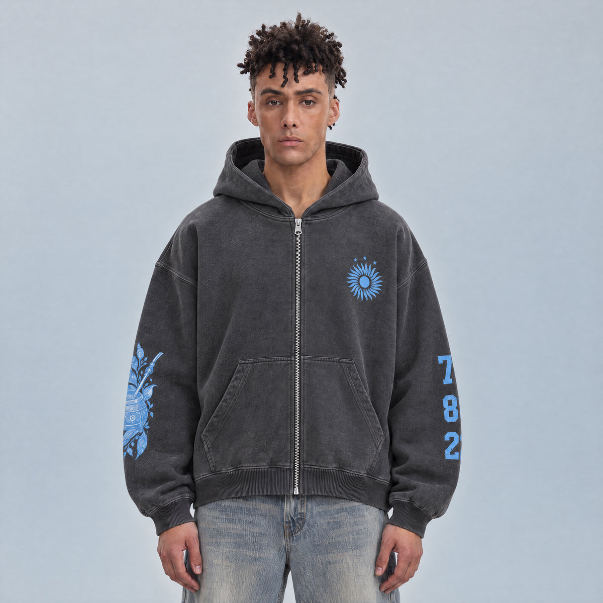 ARGENTINA ZIP HOODIE
