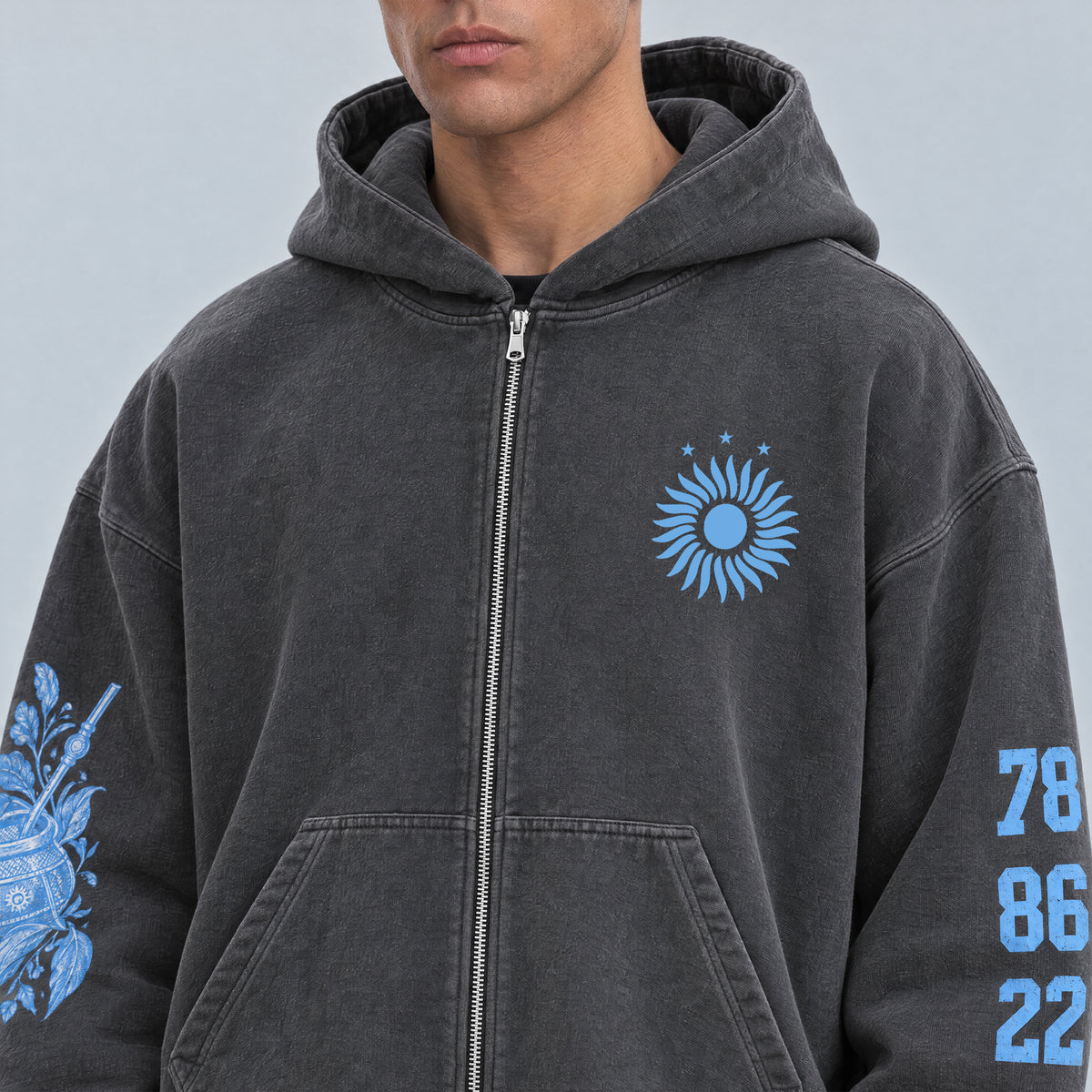 ARGENTINA ZIP HOODIE