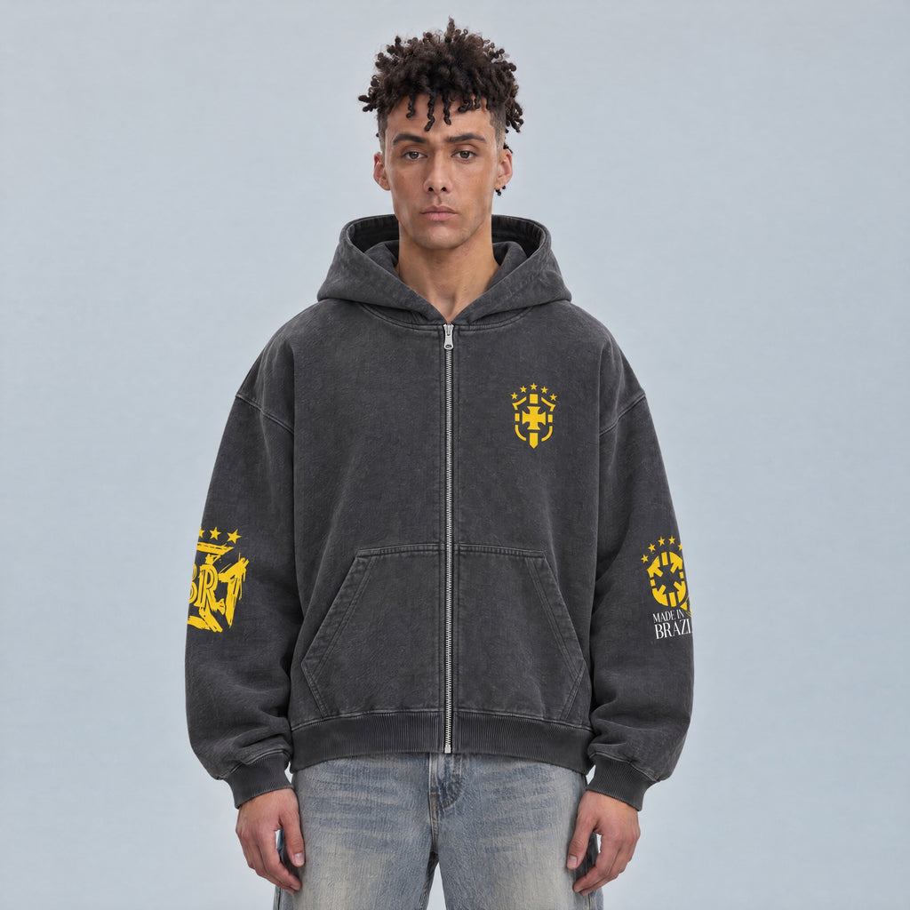 BRAZIL ZIP HOODIE